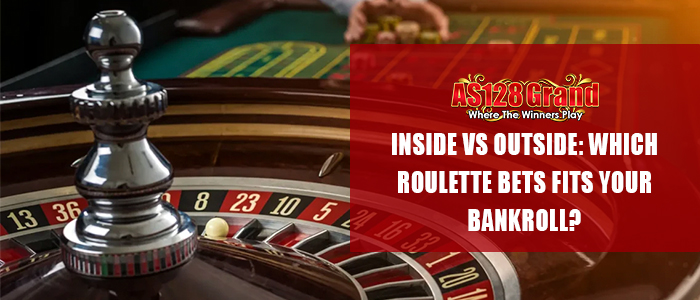Roulette wheel with Inside vs Outside bets bankroll guide title
