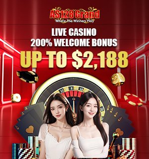 LIVE CASINO 200% WELCOME BONUS UP TO $2188 ON AS128 GRAND!