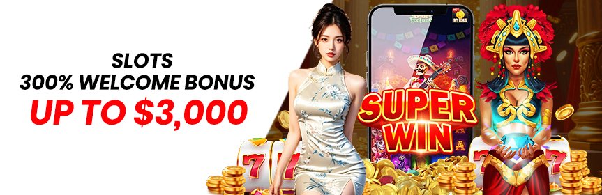 SLOTS 300% WELCOME BONUS UP TO $3000 on AS128 Grand!